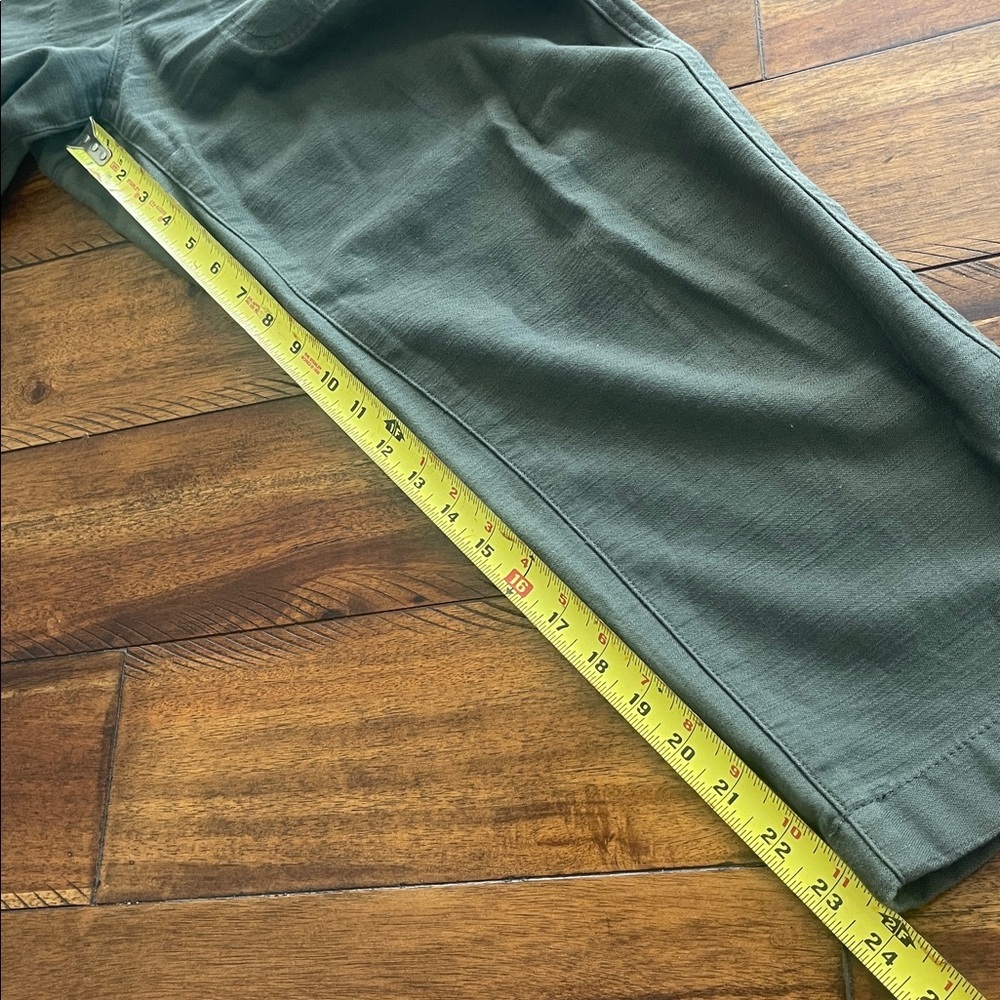J Crew factory Cotton Camp Pants Green Blue size 28P - Picture 10 of 16